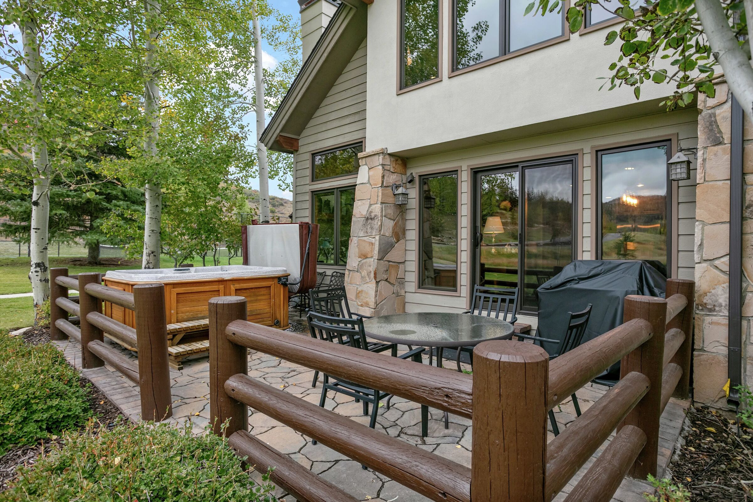 Patio with BBQ and Hot Tub