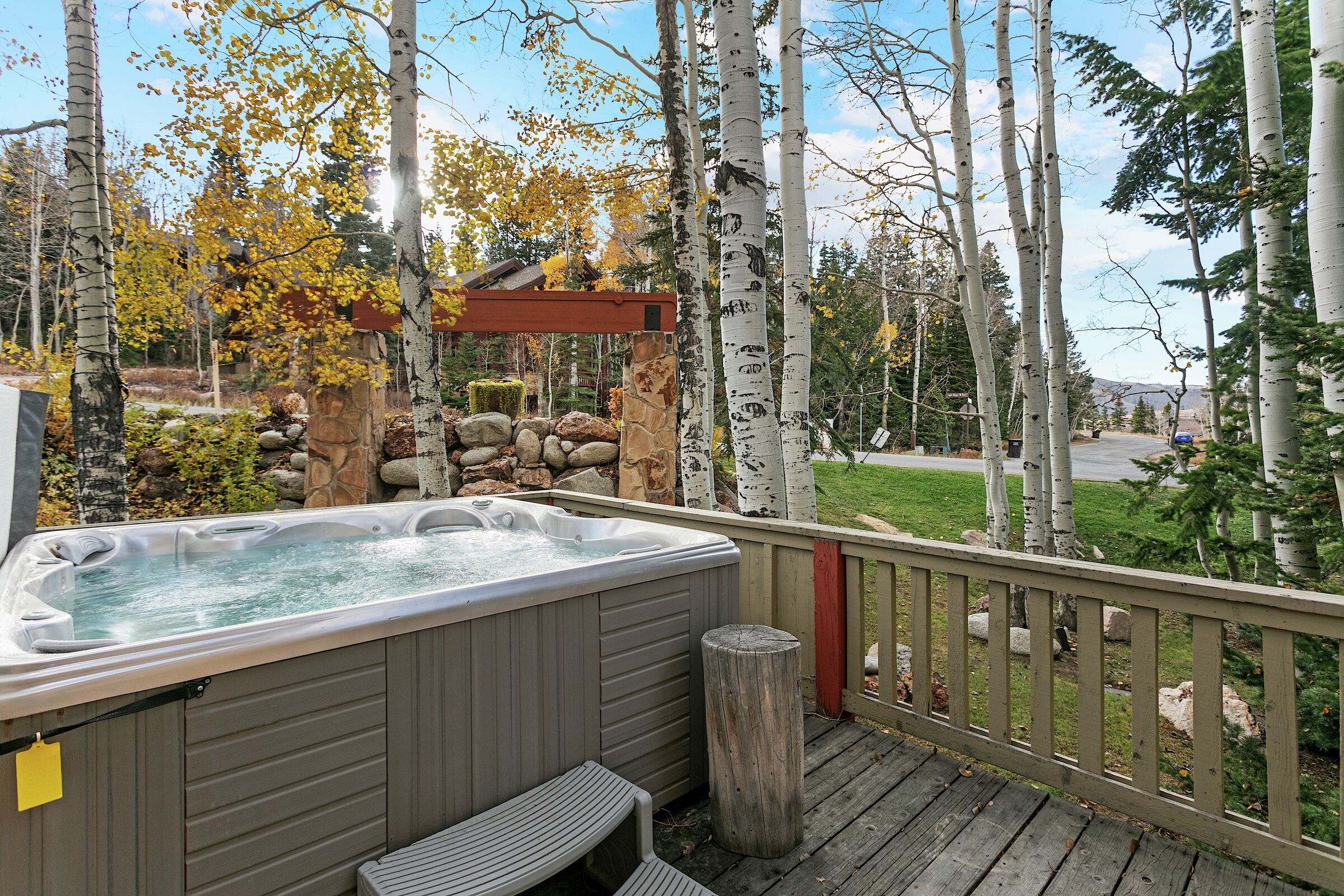 Deck with Hot Tub