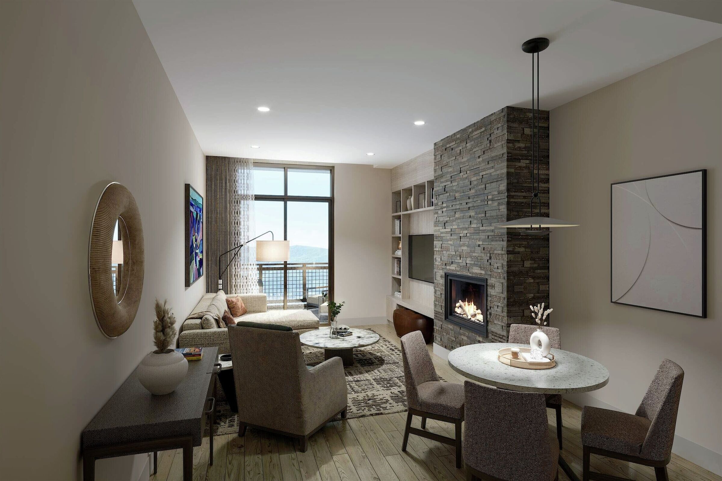 Jordanelle View - Living Area & Dining Area