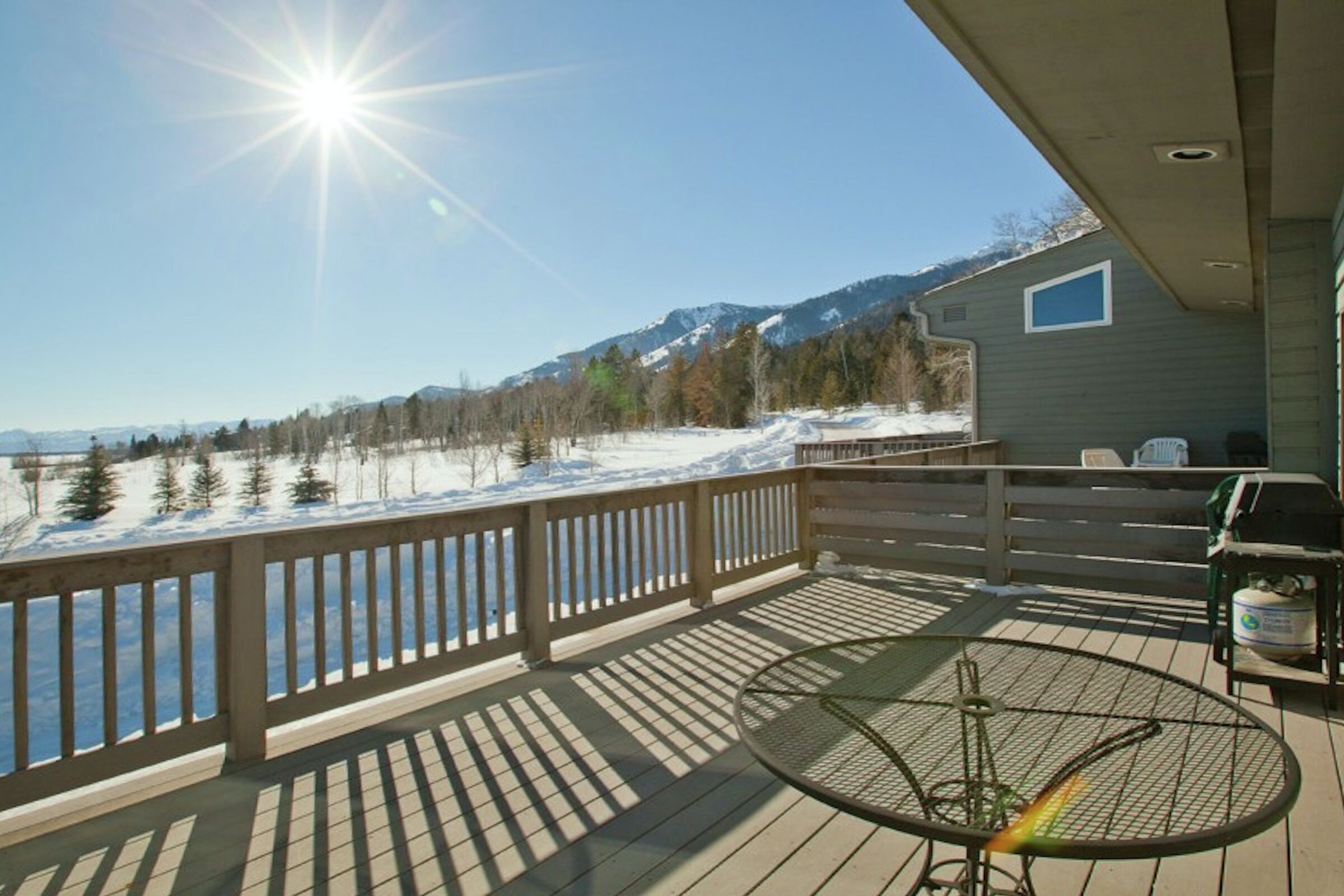 Deck with BBQ