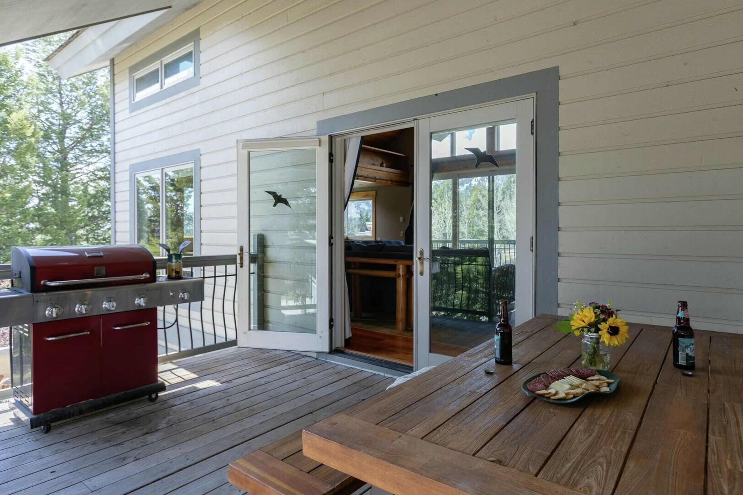 Deck with BBQ