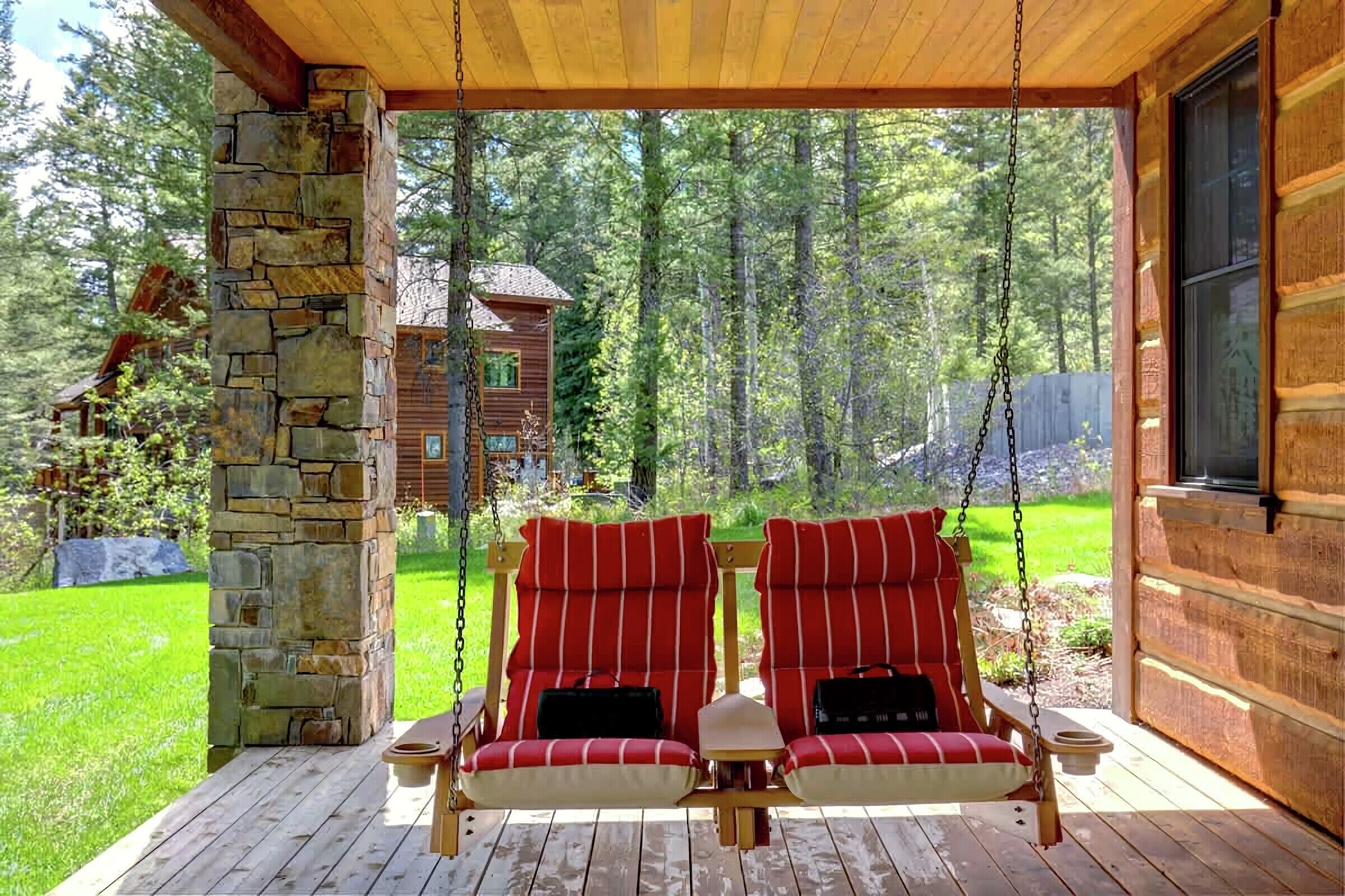 Deck with Porch Swing