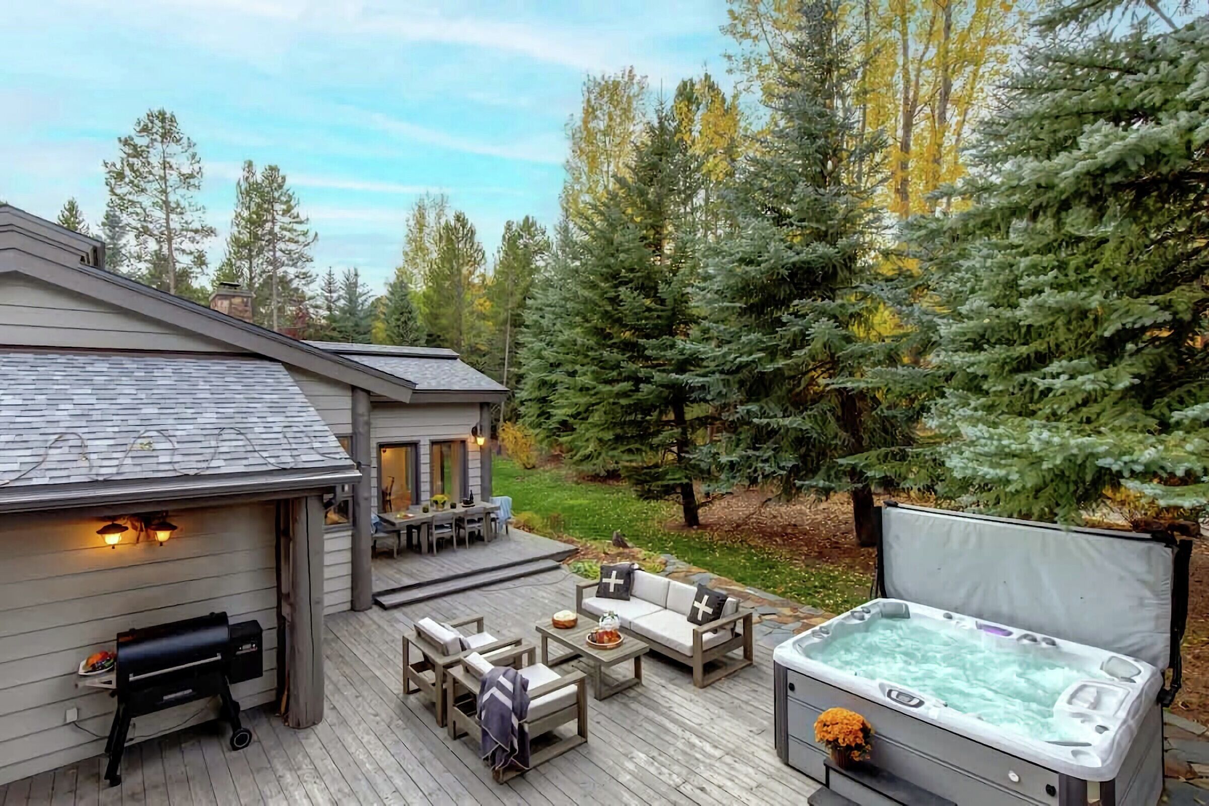 Patio with BBQ and Hot Tub