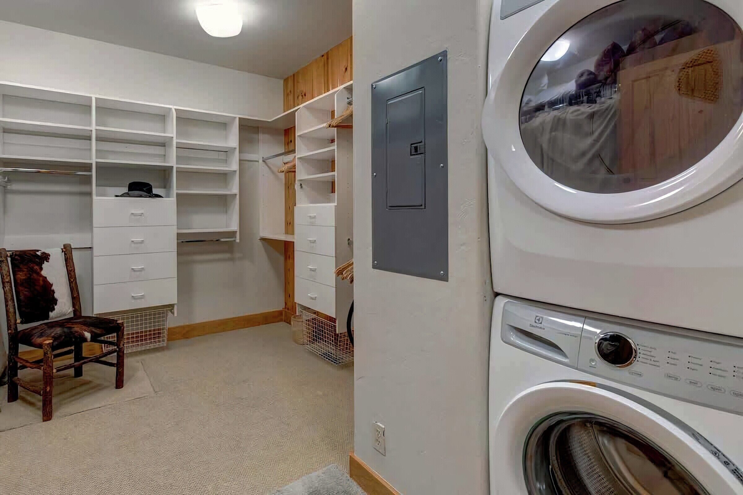 Master Walk-in Closet with Laundry