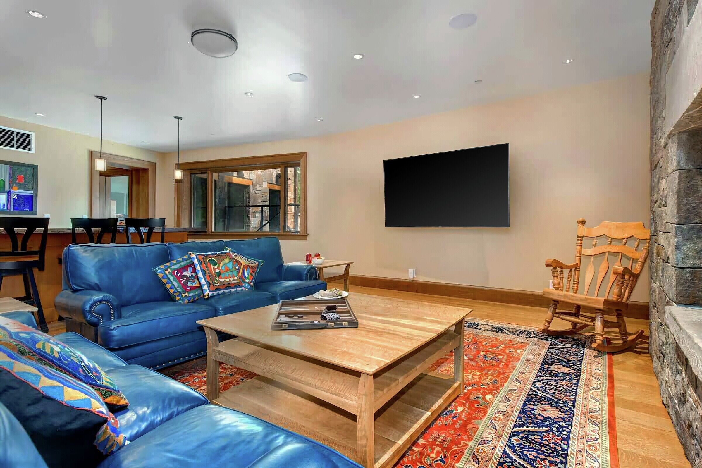 Family Room with Wet Bar