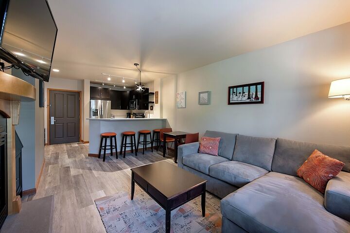 Living Area & Kitchen
