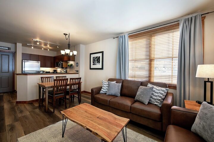 Living Area, Dining Area & Kitchen