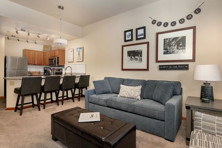 Living Area & Kitchen