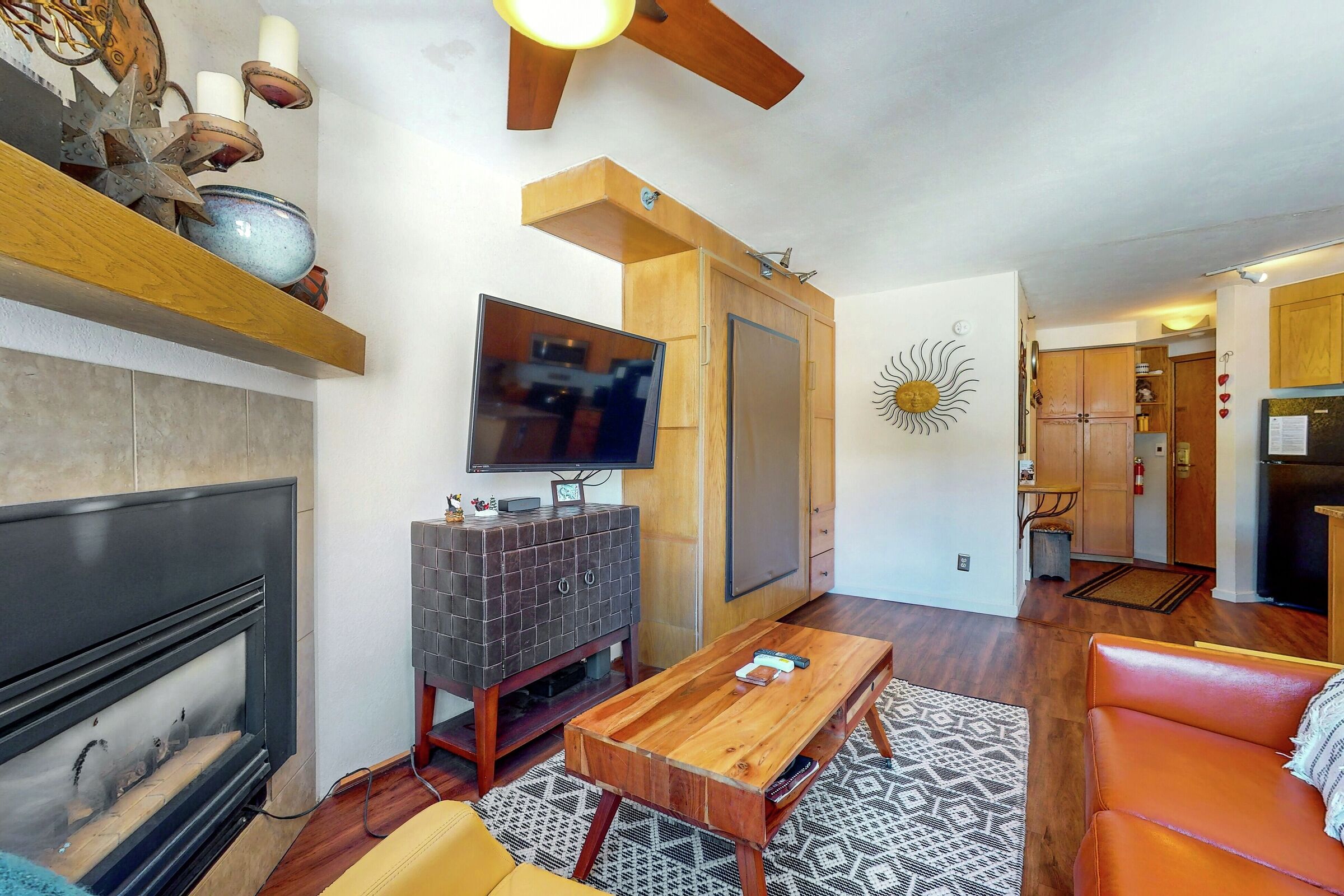 Studio Living Area & Sleeping Area