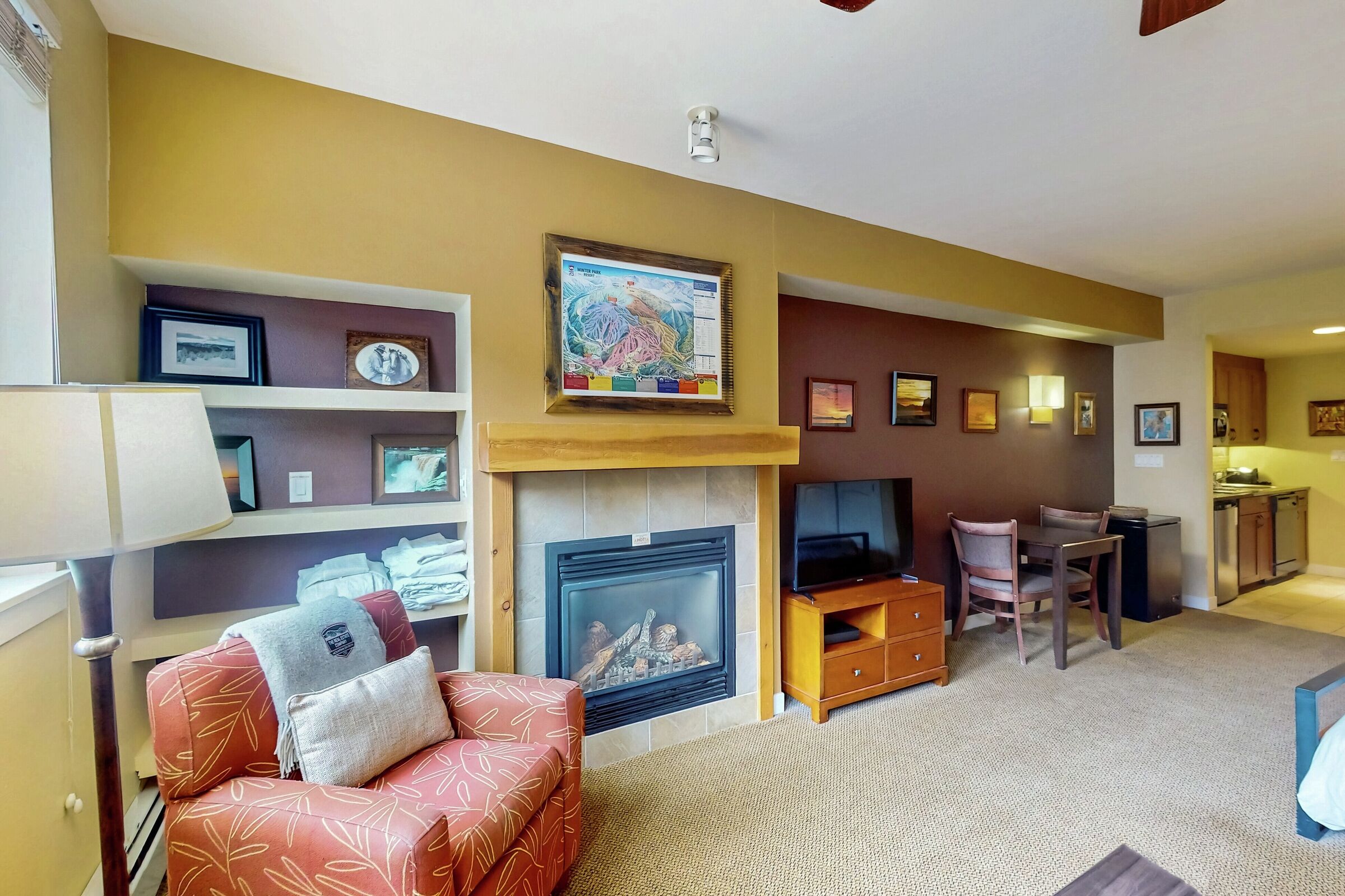 Studio Living Area & Dining Area