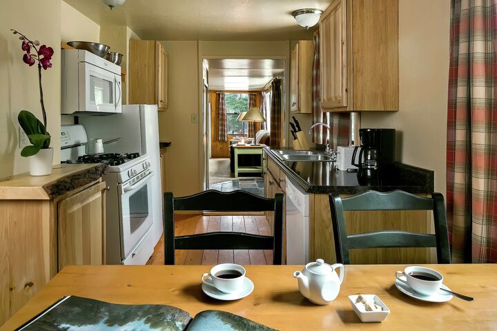 Deluxe 1 Bdrm Cabin - Kitchen